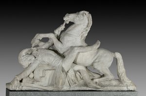 The death of General Louis Charles Antoine Desaix at the Battle of Marengo on June 14, 1800