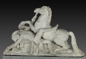 The death of General Louis Charles Antoine Desaix at the Battle of Marengo on June 14, 1800