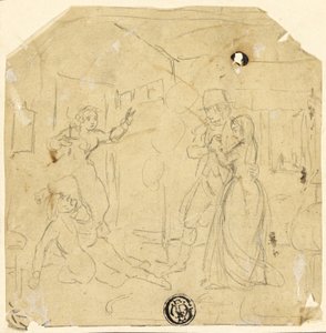 Dramatic Scene with Couple, Older Man