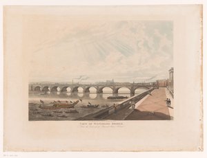 View of Waterloo Bridge from the East End of Somerset House Terrace by Joseph Constantine Stadler
