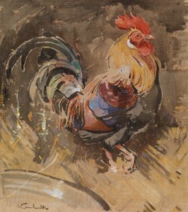 The Minorca Cock by Joseph Crawhall