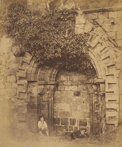 Kirkstall Abbey. Doorway on the North Side by Joseph Cundall