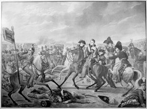 HRH William Prince of Orange wounded at the moment of victory in the memorable battle of Waterloo, 1815