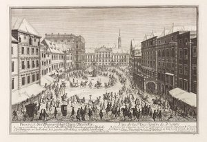 Vienna New Market by Joseph Emanuel Fischer von Erlach