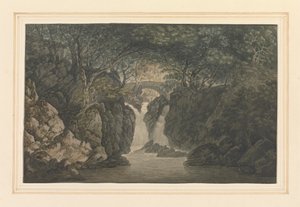 Lower Waterfall Rydal by Joseph Farington
