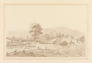 North Entrance to Keswick & Bridge by Joseph Farington