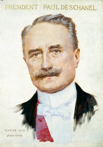 Portrait of Paul Deschanel (1855-1922), President of the Republic. Illustration by Joseph Felix Bouchor (1853-1937) by Joseph Felix Bouchor