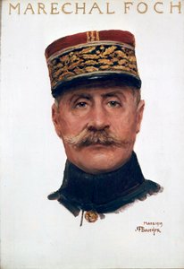 Portrait of Marshal Ferdinand Foch by Joseph Felix Bouchor