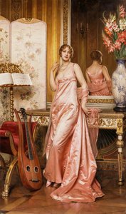 An Elegant Lady in an Interior