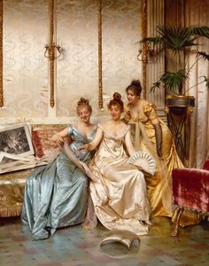 Three Beautiful Connoisseurs by Joseph Frederick Charles Soulacroix
