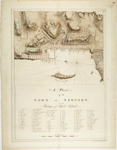 A plan of the town of Newport in the province of Rhode Island