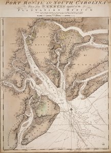 Chart of Port Royal in South Carolina, United States of America by Joseph Frederick Wallet DesBarres