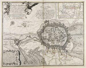 Plan of the City of Douay with the Fort about 800 Rods Away on the Escarpe, Located in the County of Flanders, 7 Miles from Lille, 6 from Tournai and 6 from Cambrai, with Many Beautiful Churches by Joseph Friedrich Leopold