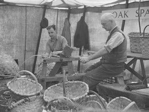 Two Basket Makers at a Show by Joseph Hardman