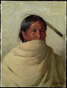 Standing-Deer-Taos by Joseph Henry Sharp
