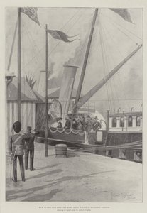 Back to Erin Once More, the Queen About to Land at Kingstown Harbour by Joseph Holland Tringham