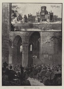 Reopening of Kirkstall Abbey, Leeds by Joseph Holland Tringham