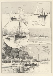 Sketches at Cowes During the Regatta Week
