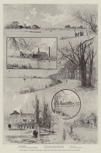 The Coming University Boat-Race, Sketches Along the Course from Putney to Mortlake