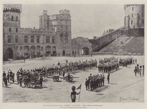 The Naval Brigade of HMS Powerful at Windsor, Three Cheers for the Queen! by Joseph Holland Tringham