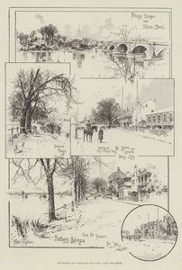 The Oxford and Cambridge Boat-Race, along the Banks by Joseph Holland Tringham
