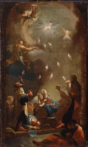 The Descent of the Holy Spirit (Pentecost) by Joseph Ignaz Mildorfer