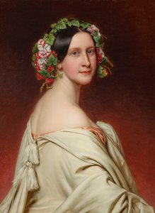 Portrait of the Actress Charlotte von Hagn by Joseph Carl Stieler