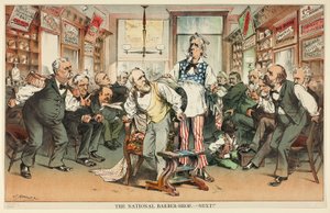 The National Barber Shop - Next by Joseph Keppler