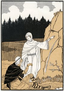 The Legend of Saint Odile Pulling Out a Spring from the Rock by Joseph Kuhn-Regnier