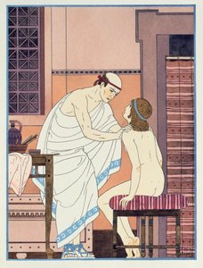 A Throat Examination, illustration from 