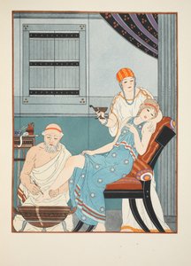 Blood letting from the foot, illustration from 