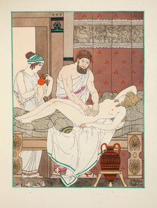 Medical massage, illustration from 
