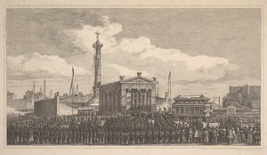 Ceremony of the Inauguration of the July Column, 1840 by Joseph Louis Trimolet