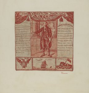 Printed Textile of George Washington