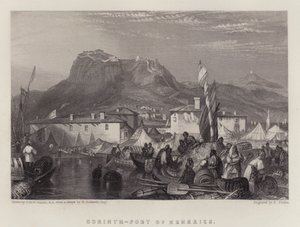 Corinth, Port of Kenkries by Joseph Mallord William (after) Turner