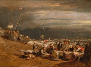 A Fishmarket on the Beach by Joseph Mallord William Turner