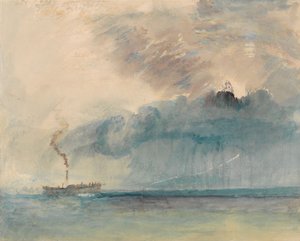 A Paddle-Steamer in a Storm on Lake Lucerne by Joseph Mallord William Turner