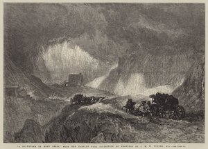 A Snowstorm on Mont Cenis by Joseph Mallord William Turner