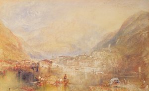 Brunnen from the Lake of Lucerne, 1845