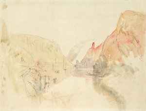 Castle of Traben-Trarbach on the Moselle, c.1844 by Joseph Mallord William Turner