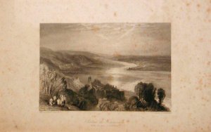 Château De Tancarville with the Town of Quilleboeuf by Joseph Mallord William Turner