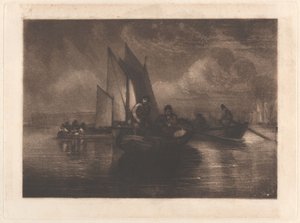 Flounder Fishing, Battersea by Joseph Mallord William Turner