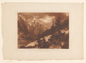 View of the Valley of Chamonix with the Arveyron River by Joseph Mallord William Turner