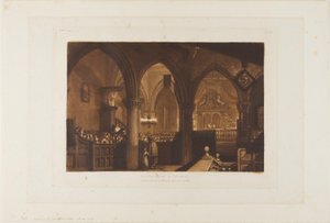 Interior of a Church (plate 70 from Liber Studiorum) by Joseph Mallord William Turner