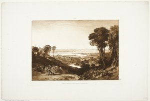 Junction of the Severn and Wye, from Liber Studiorum, no. 28 by Joseph Mallord William Turner