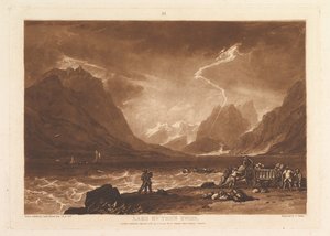 Lake of Thun, Swiss Liber Studiorum, part III, plate 15, June 10, 1808 by Joseph Mallord William Turner