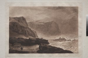 Liber Studiorum: Coast of Yorkshire, near Whitby, circa 1807-19 by Joseph Mallord William Turner