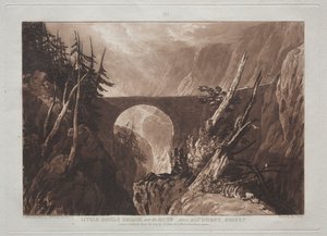Liber Studiorum: Little Devils Bridge over the Russ, above Altdorft, Swiss