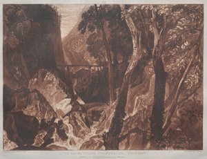 Liber Studiorum: Mill near the Grand Chartreuse, Dauphiny