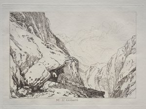 Liber Studiorum: Mt. St. Gothard by Joseph Mallord William Turner